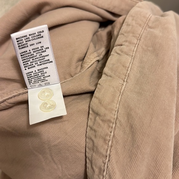 Corduroy Jumper by James Perse Los Angeles gorpcore Ultra Fine Mocha Mousse NWT - Picture 13 of 14